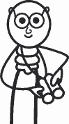 Line drawing of Enneagram type 5, The Investigator